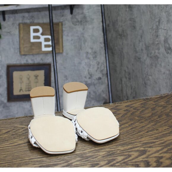 Steve Madden Womens Mania Block Heel Sandals MANI13S1 White 8M - Picture 5 of 14